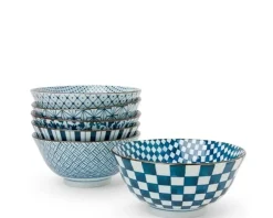 Medium Bowls^MIYA Company Tokusa Stripes 6